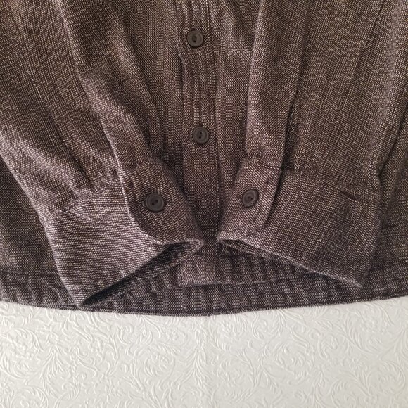 Grayers Cold Weather Mens XXL Brown Cotton Long Sleeve Button Up Shirt Jacket - Picture 10 of 16